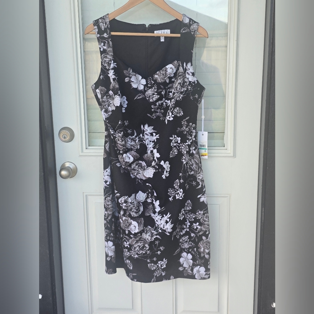 $116 Siena Women Printed Sleeveless Scuba Bodycon Dress Sz 16 Cocktail Party NWT - Picture 4 of 15
